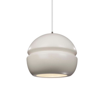 Radiance LED Pendant in Antique Silver (102|CER-6410-ANTS-NCKL-BEIG-TWST-LED1-700)