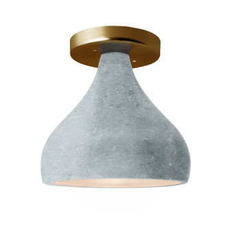 Radiance One Light Semi-Flush Mount in Concrete (102|CER-6383-CONC-BRSS)
