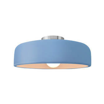 Radiance One Light Semi-Flush Mount in Sky Blue (102|CER-6343-SKBL-NCKL)