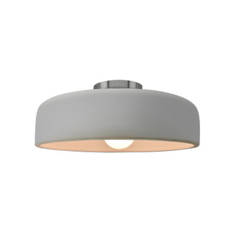 Radiance One Light Semi-Flush Mount in Matte White (102|CER-6343-MAT-NCKL)