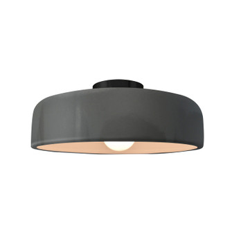 Radiance One Light Semi-Flush Mount in Gloss Grey (102|CER-6343-GRY-MBLK)