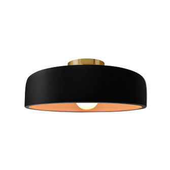 Radiance One Light Semi-Flush Mount in Carbon Matte Black w/ Champagne Gold (102|CER-6343-CBGD-BRSS)