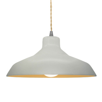 Radiance One Light Pendant in Matte White w/ Champagne Gold (102|CER-6265-MTGD-NCKL-BEIG-TWST)