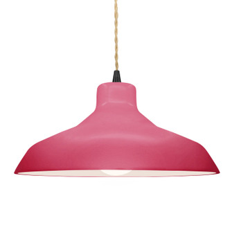 Radiance One Light Pendant in Cerise (102|CER-6265-CRSE-MBLK-BEIG-TWST)