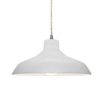 Radiance One Light Pendant in Bisque (102|CER-6263-BIS-NCKL-BEIG-TWST)