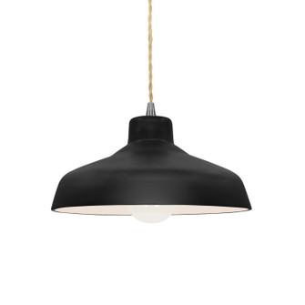 Radiance One Light Pendant in Carbon - Matte Black (102|CER-6260-CRB-NCKL-BEIG-TWST)