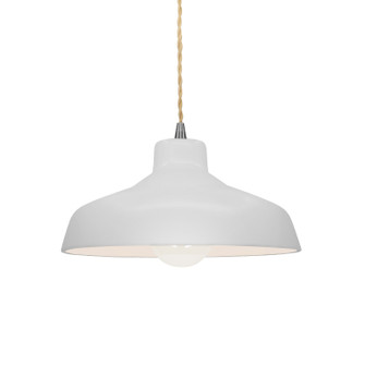 Radiance One Light Pendant in Bisque (102|CER-6260-BIS-NCKL-BEIG-TWST)