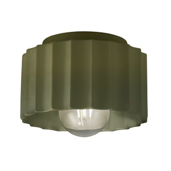 Radiance One Light Flush-Mount in Matte Green (102|CER-6183-MGRN)