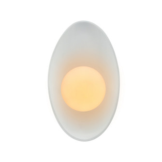 Ambiance LED Wall Sconce in Gloss White (outside and inside of fixture) (102|CER-3045-WTWT)