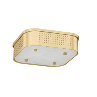 Madison Square LED Flush Mount in Aged Brass (70|4114-AGB)