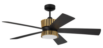 Theiry 52''Ceiling Fan in Flat Black/Satin Brass (46|TRY52FBSB5)