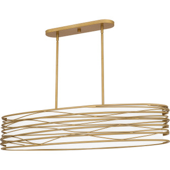 Spiral Five Light Linear Chandelier in Light Gold (10|SPL542LG)