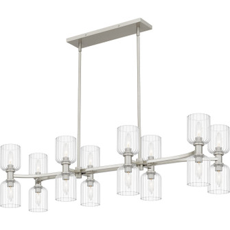 Ramada Eight Light Linear Chandelier in Brushed Nickel (10|RMD846BN)