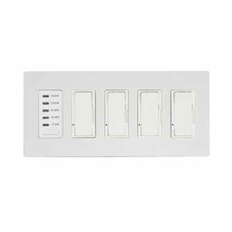 4 Dimmer And 1 Timer For Use With Control Boxes in White (40|EFSWTD4)
