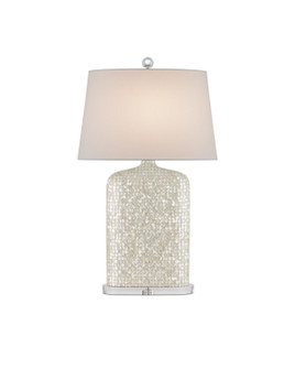 One Light Table Lamp in White/Clear (142|6000-0964)
