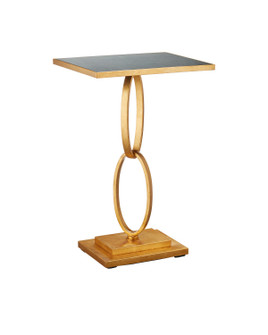 Accent Table in Gold Leaf/Antique Mirror (142|4000-0190)
