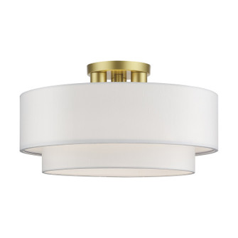 Manorwood Three Light Semi-Flush Mount in Soft Gold (107|50306-33) Manorwood Three Light Semi-Flush Mount in Soft Gold (107|50306-33)