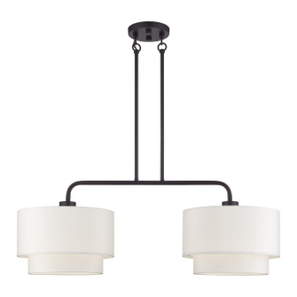 Manorwood Two Light Linear Chandelier in Bronze (107|50302-07)