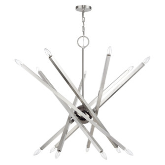 Monaco 14 Light Foyer Chandelier in Brushed Nickel (107|46847-91)