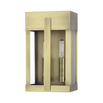 Berksford Two Light Outdoor Wall Lantern in Antique Brass (107|28962-01)