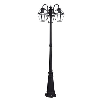 Westover Three Head Outdoor Post Light in Black (107|21863-04)