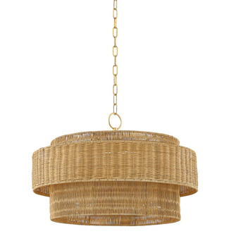 Danica Four Light Pendant in Aged Brass (428|H854704-AGB)