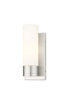 Downtown Urban One Light Wall Sconce in Satin Nickel (405|617-1W-SN-G617-8WH)