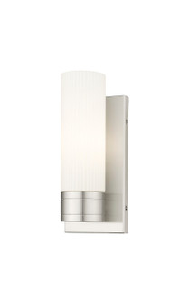 Downtown Urban One Light Wall Sconce in Satin Nickel (405|617-1W-SN-G617-8SWH)