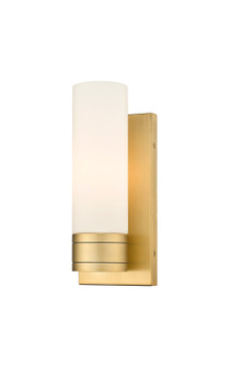 Downtown Urban One Light Wall Sconce in Brushed Brass (405|617-1W-BB-G617-8WH)