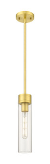 Downtown Urban One Light Mini Pendant in Satin Gold (405|617-1S-SG-G617-11CL)