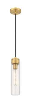 Downtown Urban One Light Mini Pendant in Brushed Brass (405|617-1P-BB-G617-11SDY)