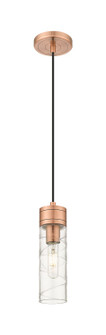 Downtown Urban One Light Mini Pendant in Antique Copper (405|617-1P-AC-G617-8DE)
