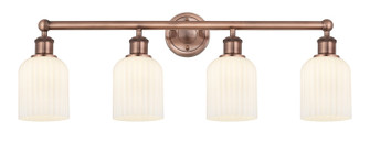 Edison Four Light Bath Vanity in Antique Copper (405|616-4W-AC-G559-5GWH)