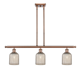 Ballston Three Light Island Pendant in Antique Copper (405|516-3I-AC-G559-5ME)
