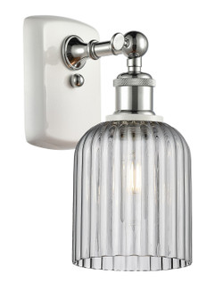 Ballston One Light Wall Sconce in White Polished Chrome (405|516-1W-WPC-G559-5SM)