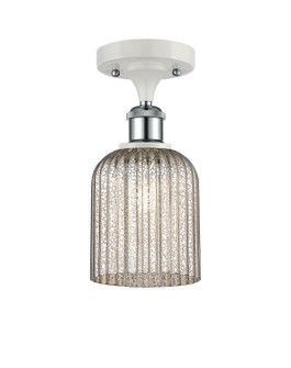 Ballston One Light Semi-Flush Mount in White Polished Chrome (405|516-1C-WPC-G559-5ME)