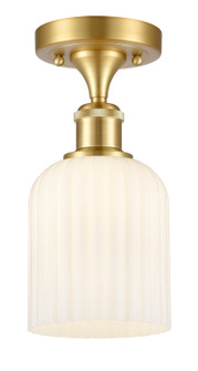 Ballston One Light Semi-Flush Mount in Satin Gold (405|516-1C-SG-G559-5GWH)