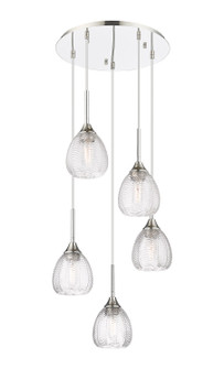 Berkshire Five Light Pendant in Polished Nickel (405|323-5P-PN-G323-6CL)