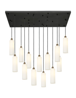 Downtown Urban 13 Light Pendant in Brushed Brass (405|154BK-B-13P-BB-G434-12WH)