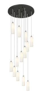 Downtown Urban 13 Light Pendant in Polished Nickel (405|132BK-B-13P-PN-G434-12WH)