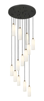 Downtown Urban 13 Light Pendant in Brushed Brass (405|132BK-B-13P-BB-G434-12WH)