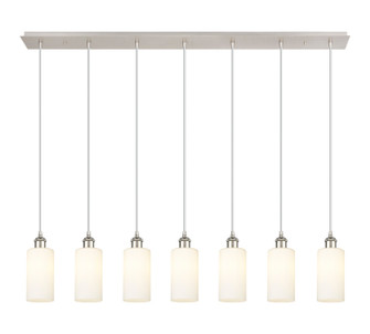 Downtown Urban Seven Light Linear Pendant in Polished Nickel (405|127B-7P-PN-G434-7WH)