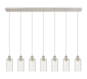 Downtown Urban Seven Light Linear Pendant in Polished Nickel (405|127B-7P-PN-G434-7SDY)