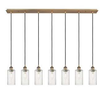 Downtown Urban Seven Light Linear Pendant in Brushed Brass (405|127B-7P-BB-G434-7SDY)