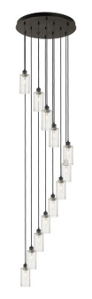 Downtown Urban 12 Light Pendant in Matte Black (405|126B-12P-BK-G434-7DE)