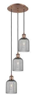 Ballston Three Light Pendant in Antique Copper (405|113B-3P-AC-G559-5SM)