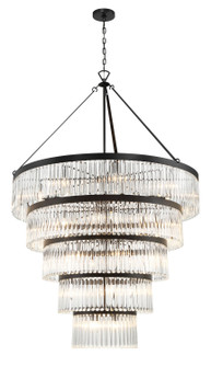Emory 30 Light Chandelier in Black Forged (60|EMO-5430-BF)