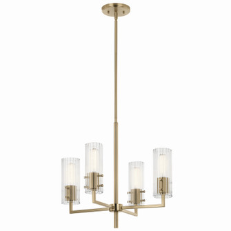 Velestino Four Light Chandelier in Champagne Bronze (12|52678CPZ)