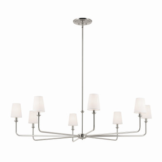 Pallas Eight Light Chandelier in Polished Nickel (12|52521PN)