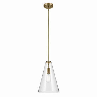 Everly One Light Pendant in Natural Brass (12|42199NBRCS)